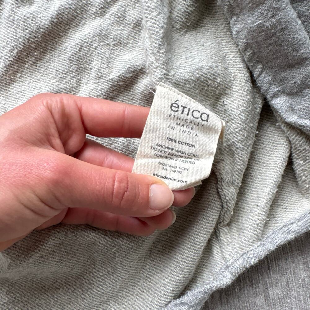 Etica Grey Cozy Shirt Jacket - Picture 2 of 4
